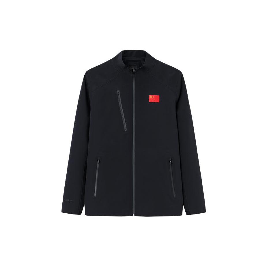 ANTA Champion All Weather Collection Jackets Men's Black Stand Collar Thickened Other 152340615-3