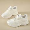 Women Sneakers  Fashion Breathble Vulcanized Shoes Pu Leather Platform Shoes White Lace Up Casual Shoes Zapatos Mujer