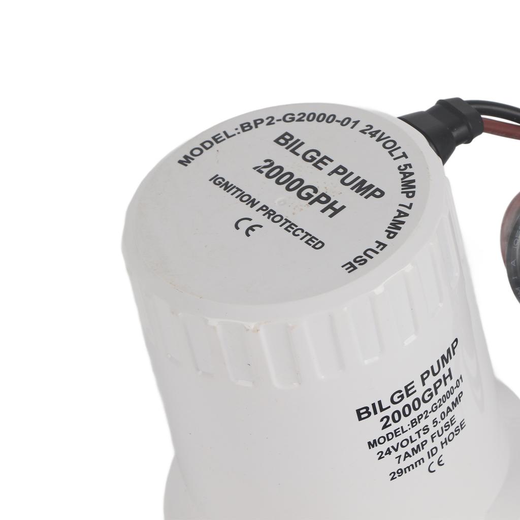 Ponorné čerpadlo Bilge Silent Boat, DC Micro Drain, mořské odpadní vody pro jezírko, bazén, 2000 GPH 24V