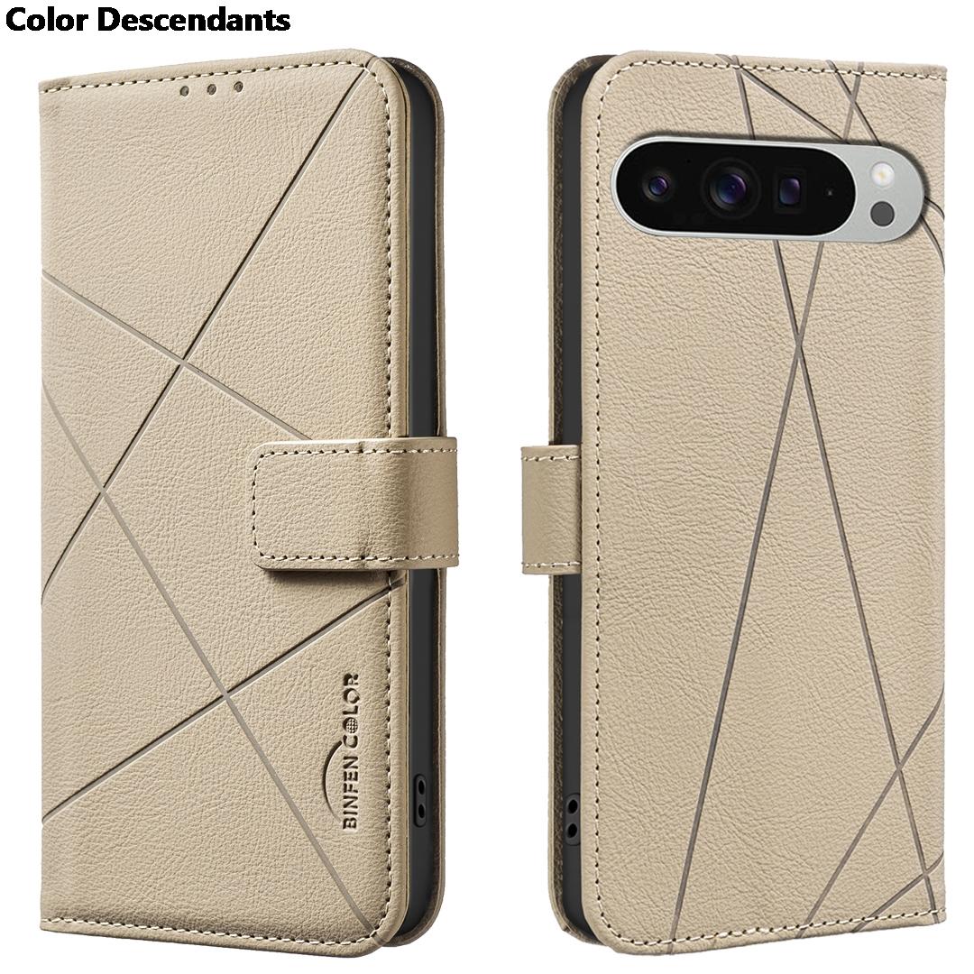 

Магнитные карты Solt Кошелек Кожаный чехол для Google Pixel 9 Pro XL 9A 8 8A Тисненые линии Сумка Карман Книжка-раскладушка RFID Обложка Fundas For Google Pixel 8 жёлтый