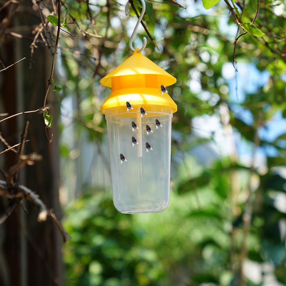 1/2/3/5PCS Wasp Trap Fruit Fly Flies Insect Bug Hanging Honey-Trap Catcher Killer No-Poison Hanging Tree Pest Control For Tool