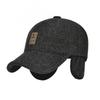 Winter Mens Knitted Baseball Cap With Ear Protection For Outdoor Sports And Casual Wear