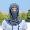 Unisex UV-Blocking Ice Silk Face Mask Hat & Scarf for Cycling