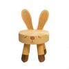 Wooden Bunny Figurine Artisanal Rabbit Natural for Office, Minimalists