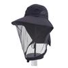 Men's Outdoor Mosquitoes Proof Fisherman Hat with Durable Polyester Mesh for Fishing Hiking and Camping Activities  Navy Blue