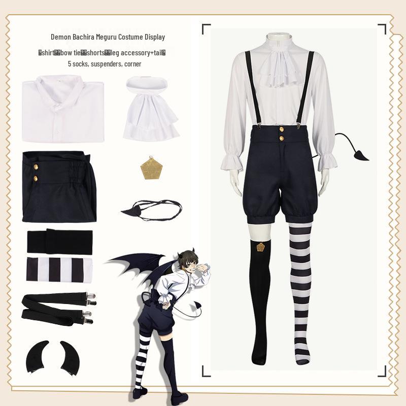 

Костюм для косплея Blue Prison Devil Бачира Мегуру - Ангел/Дьявол Полный комплект Аниме BLUELOCK Large