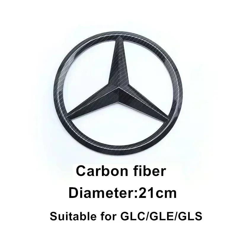 1Pcs ABS Car Front Grille Badge Decal Cover Emblem For Mercedes Benz W204 W205 W210 W211 W212 W213 C E Class GLA GLK ML GLC GLE PB8