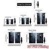 2pcs, 2D FLAT PRINTING Curtains (Without Rod) Dark Ascent Minimalist Modern Curtains Durable Polyester Curtains Decorations