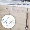 4 Solid Hook-shaped 304 Stainless Steel Hooks