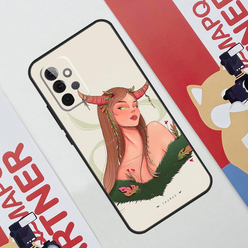 Horoscope Girl Scorpio Taurus Virgo Case For Samsung Galaxy A06 A16 A36 A56 A55 A35 A33 A53 A13 A23 A17 A54 A34 A14 A52 A32 A15