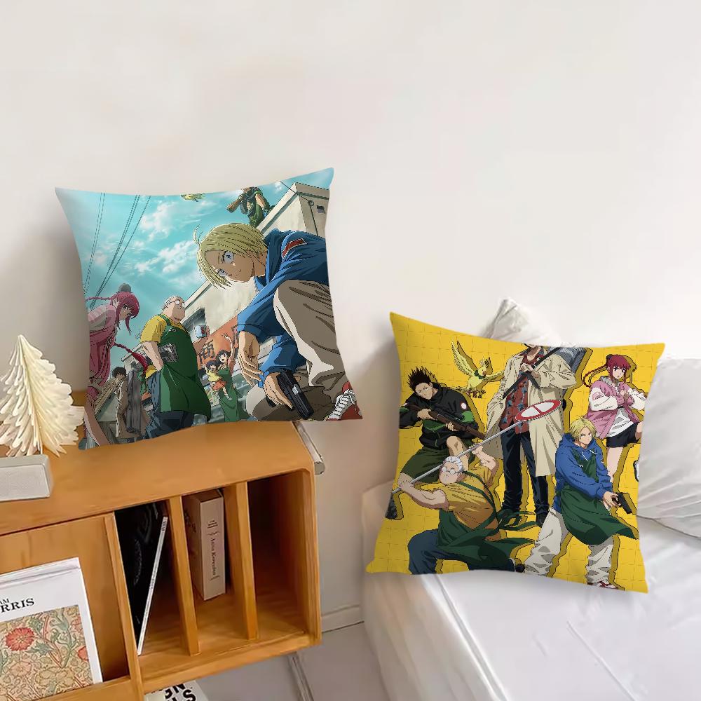 Classic Anime cushion cover Living Room Headboard Bedroom Office Cushion Cushion Sofa Nap Time S-Sakamoto Days 2025 Pillow Case