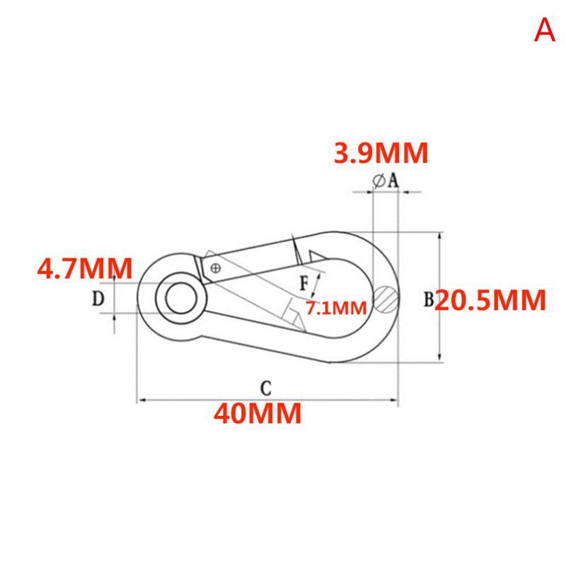 

Многофункциональный пружинный карабин из нержавеющей стали 304, быстросъемное звено, фиксирующее кольцо, крюк, вертлюг, цепной соединитель