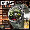 2026 New Adult Outdoor GPS Sport Smart Watch Altimeter Barometer 10ATM Waterproof 580mAh Battery Bluetooth Call Men AMOLED Smartwatch