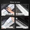NRZV5 For Mercedes Benz AMG Door Panel Protective Stickers Carbon Fiber Threshold Scratch Resistant Stickers Car Accessories W214 W205