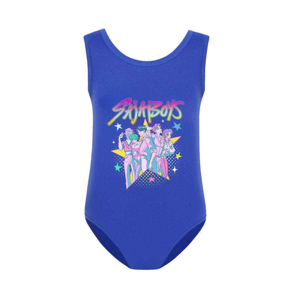 5054 Kids Girls Sajaboys Rumi Mira Zoey Print Swimsuit Swimming One-piece Bodysuit Swimwear