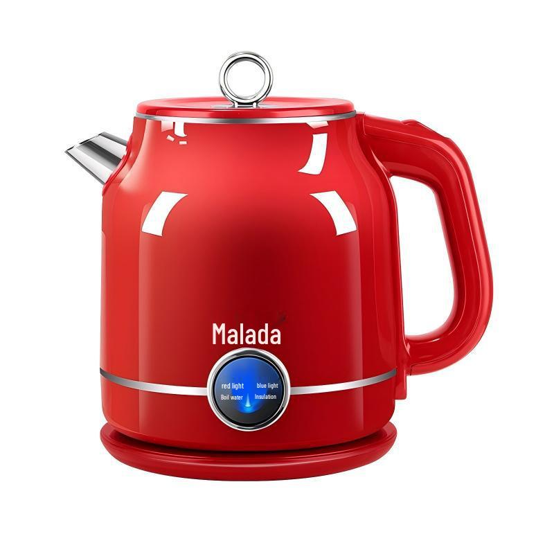 Retro Festive Red Smart Electric Kettle - Double Layer, Anti-Scald, Multi-Function, Constant Temperature