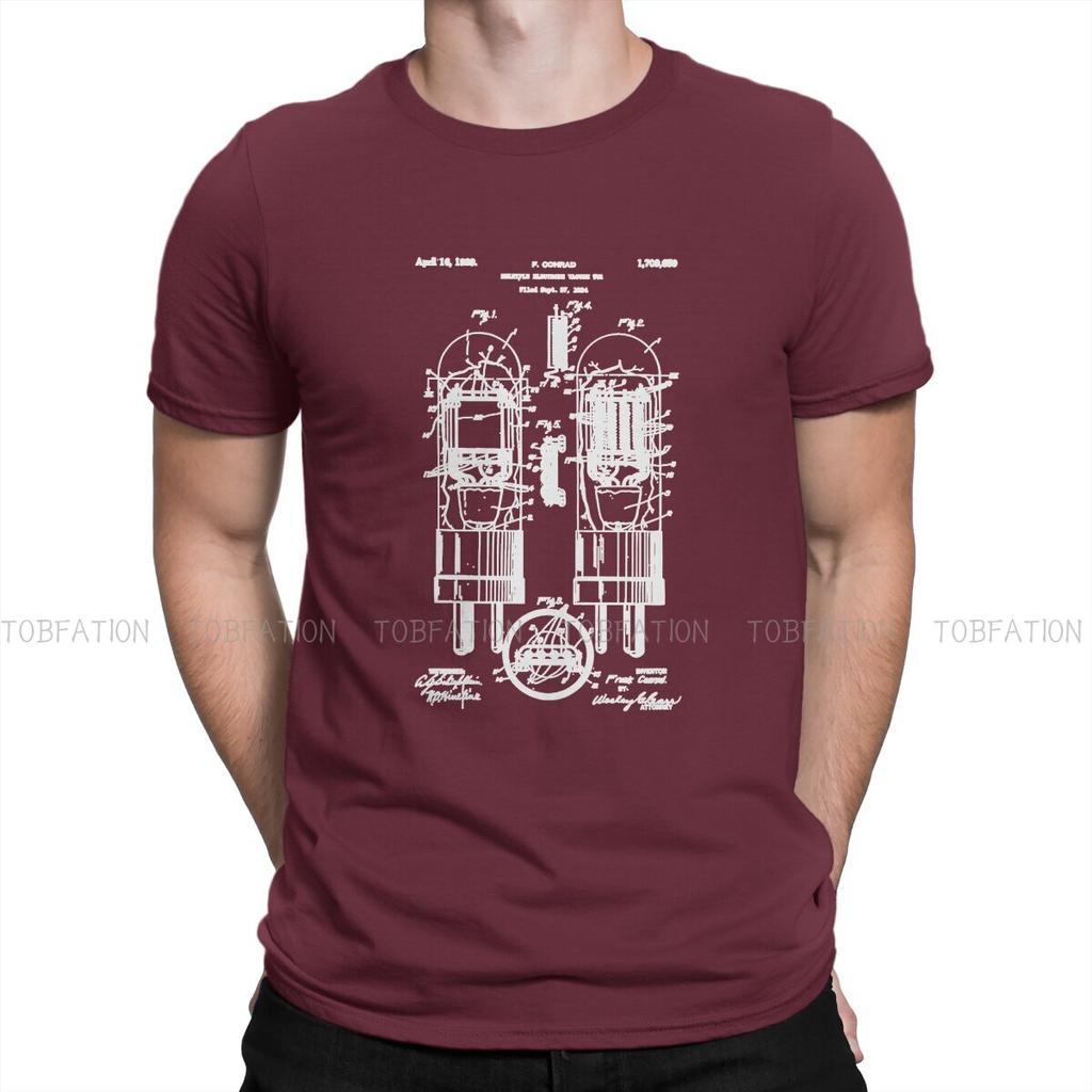 Patent 1924 O Neck Tshirt Vacuum Tube Fabric Original T Shirt Unisexs Tops Big Sale