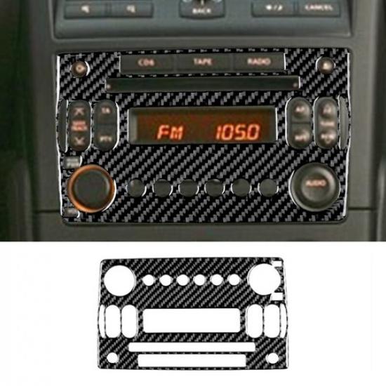 Carbon Fiber Car Interior CD Panel Cover Trim Fit For Nissan 350Z 2006-2009