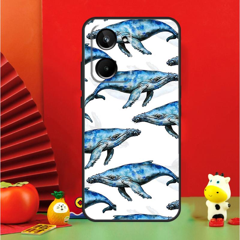 

Blue Ocean Whales Pattern For Realme 15 Pro GT7 GT6 10 11 12 13 14 Pro Plus C67 C63 C61 C55 C51 C53 C35 C75 C65 Case Realme C61
