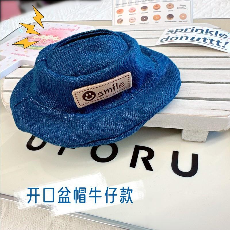 Für 17cm Labubu Hut Sit Party Macaron Outfit Puppe Eimer Fischerhut Niedliche Puppenzubehör Taiyaki Stirnband Kinder Mädchen Spielzeug