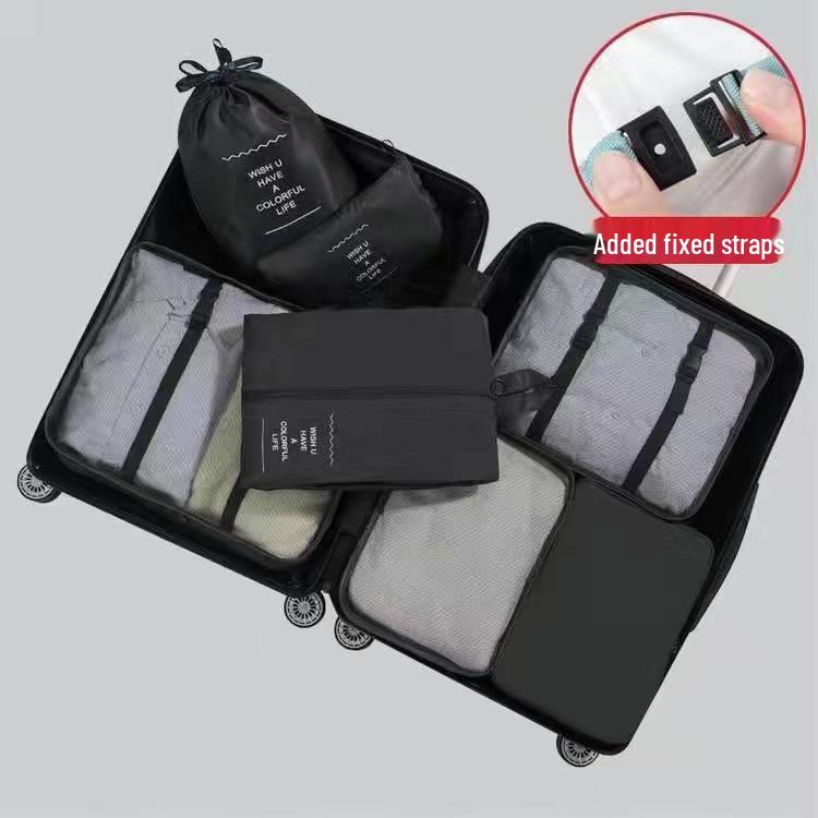 7-Piece Travel Storage Set: Bags for Toiletries, Cosmetics, Clothes, Shoes, and Luggage