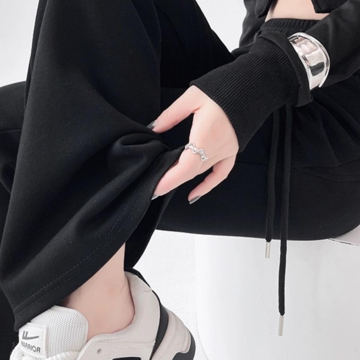 

145 Petite High Waist Black Micro Flare Pants for Women - Slimming Trendy Spring Slim Fit XS (60-79 lbs)