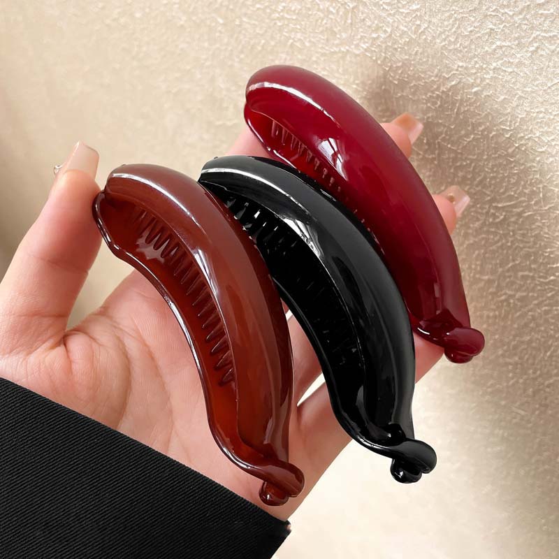 Clips de Banană Culoare Jeleu Gheară de Păr Cataramă Coadă de Cal Suporturi Coadă de Cal Ace de Păr Agrafe Femei Fete Agrafe Accesorii de Păr