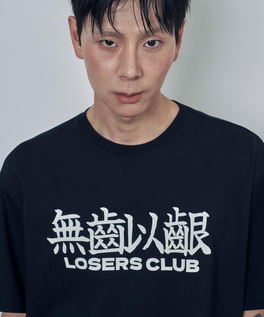 Lujeoseukeulleob Logo Short Sleeve T-Shirt Black