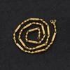 Men's Cylindrical Gold Necklace, Domineering Vietnamese Sand Gold Necklace, Simulated Gold-plated Necklace Gift