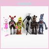Fnaf Five 19cm Nights At Freddys 6pcs Figurine d'Action Lumineuse Jouets de Jeu Collection