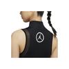 Jordan Logo Print Bodysuit Women Activewear Black CV7448-010