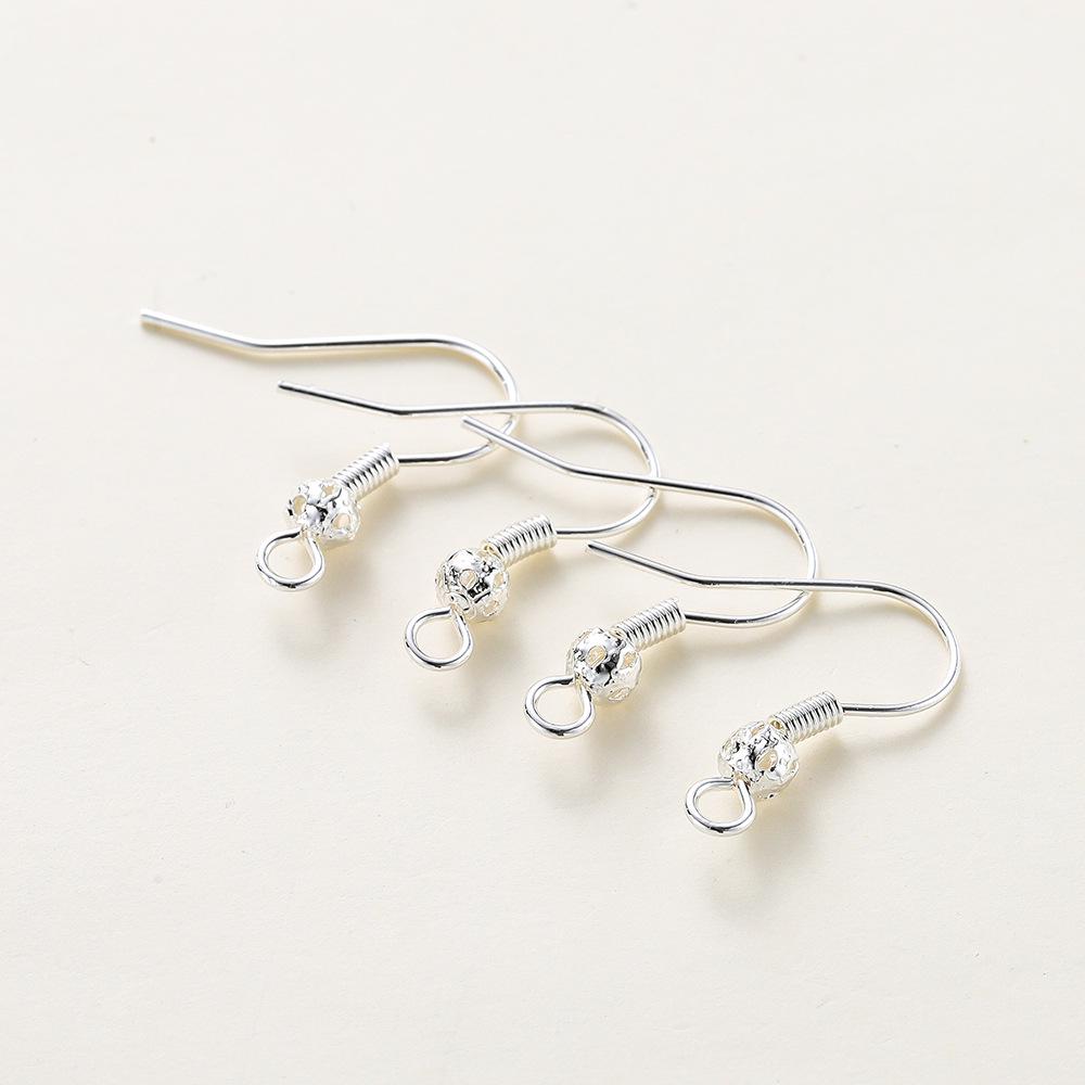 14k Gold-Plated Hollow Ball Ear Hooks - DIY Earring Accessories