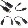 1080P DisplayPort To HDMI-Compatible Adapter Cable Male DP To Female HDMI-Compatible Video Audio Converter For PC Laptop