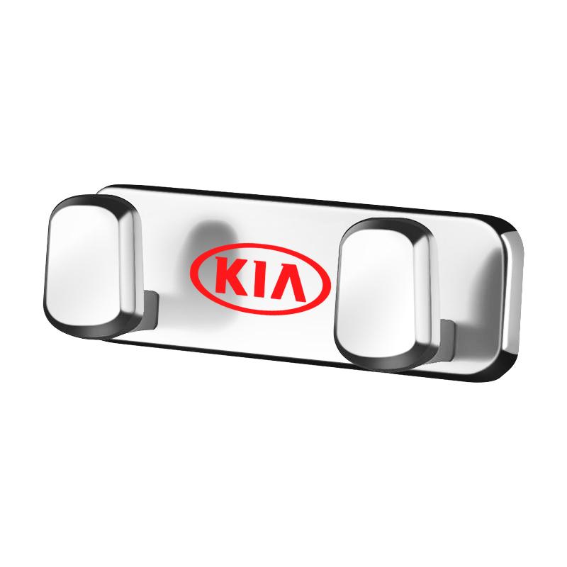 WDJU3 1Pcs Car Interior Metal Storage Hook Phone Holder For KIA K5 K9 Sorento Ceed Sportage Carnival Stinger Forte Niro Cadenza Soul
