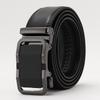 Frosted Automatic Buckle Edge Two-Layer Cowhide Belt, Business And Leisure Men'S Trendy Belt