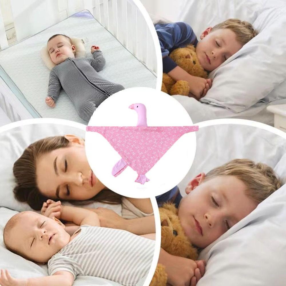 Pure Cotton Newborn Saliva Towel Swan Kid Gooses Snuggle Toy Birthday Gift