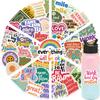50PCS Positive Affirmation Stickers Harajuku Skateboard Graffiti Decals Luggage Suitcase Bike Gift Phone Bike Colorful Sticker