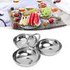 Thickened Dessert Bowl 304 Steel Fruit Bowl Easy To Clean Pudding Bowl  Party