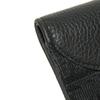 Used 10656 Saddle Vertical Card Holder 2ADCH169YKS_H03E 7946 Logo Metal Oblique Jacquard Black Men's from Japan