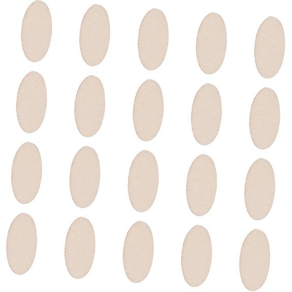 Toyvian 200pcs Unfinished Wood Oval Slices Natural Rustic Wooden Cutout Oval Wood Pieces Wood Craft Supplies for DIY Craft Wedding Centerpiece