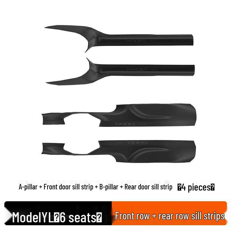 Tesla Model Y/3/YL Front & Rear Tailgate Protection Strips and Door Sill Plates with Free Shipping