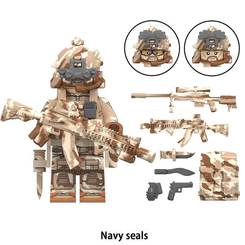 

Конструктор Спецназ Камуфляж Военное Оружие и Снаряжение Минифигурки Сборные Игрушки