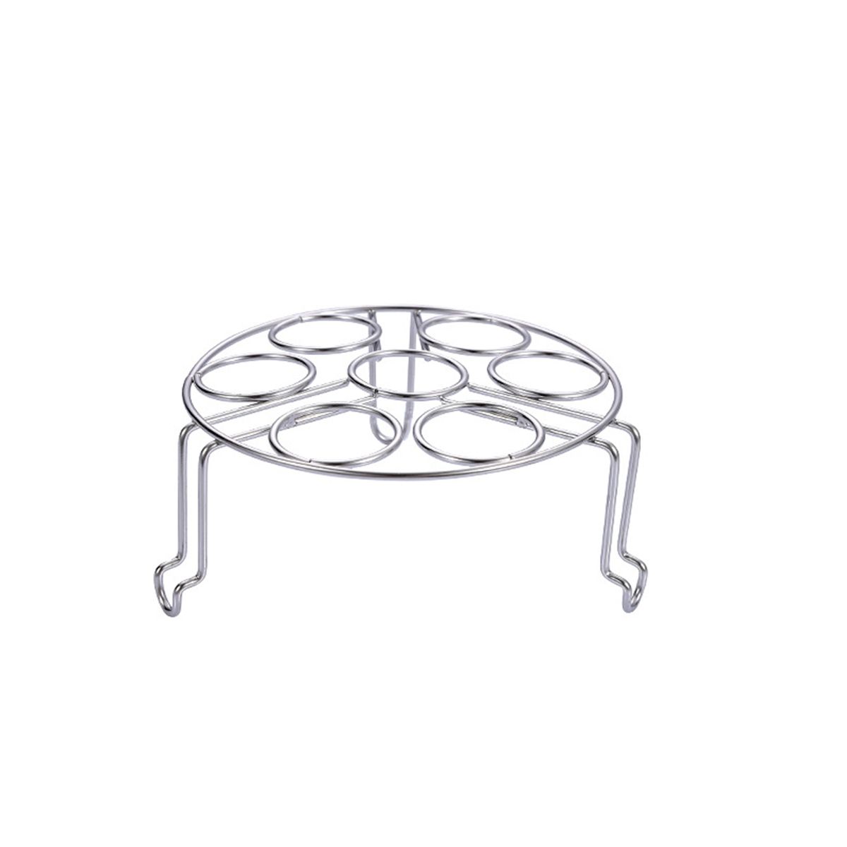 

Stainless Steel Stackable Heat Resistant Holder Egg Steamer Rack Trivet Stand Steaming Tray S