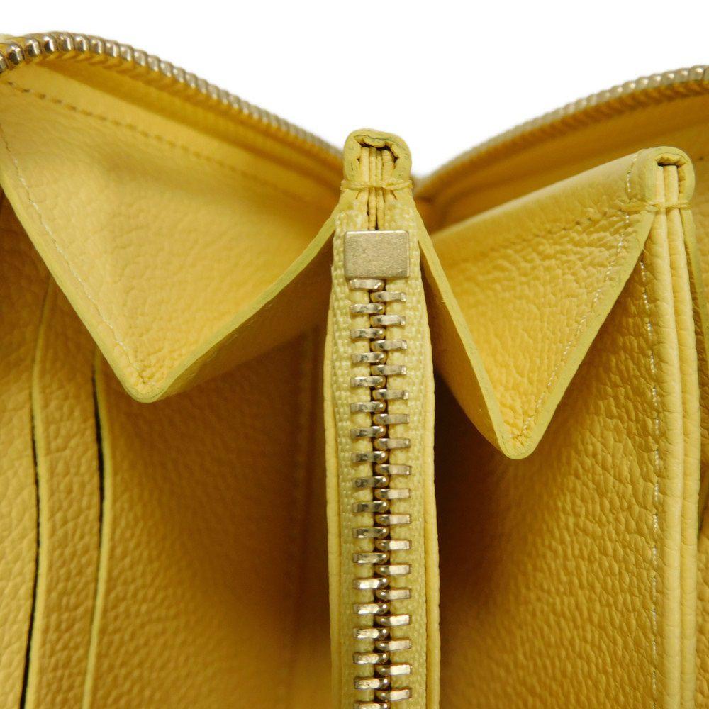 Used 12564 Zippy Wallet M82043 7940 New LV Logo Pastel Yellow Japan Exclusive RFID Monogram Empreinte Jaune Unisex from