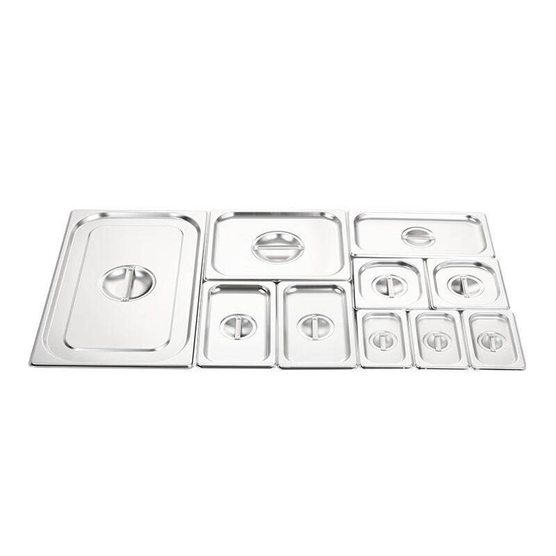 Yimeide Edelstahl Gastronorm Lebensmittelschalen & Deckel