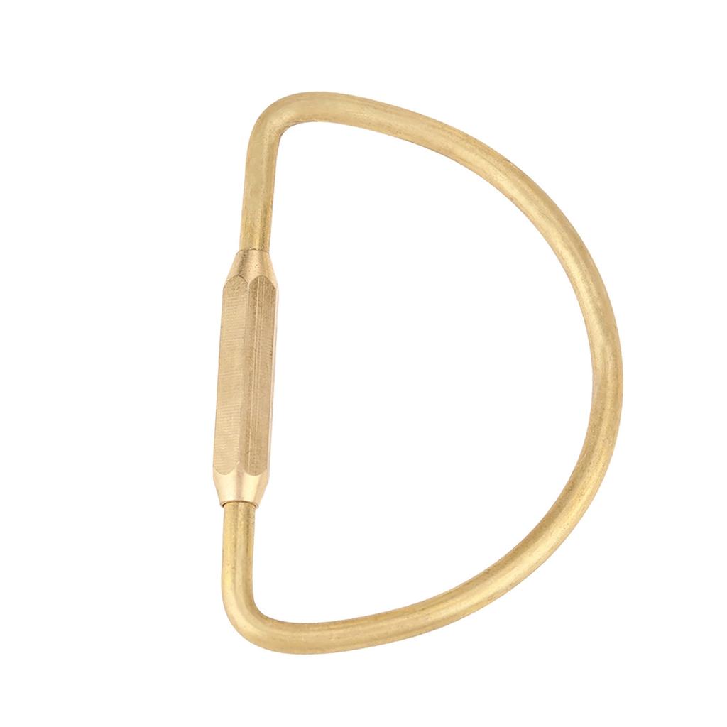 Brass Screw Lock Carabiner Clip Hook Keychain Key Ring DIY Gift