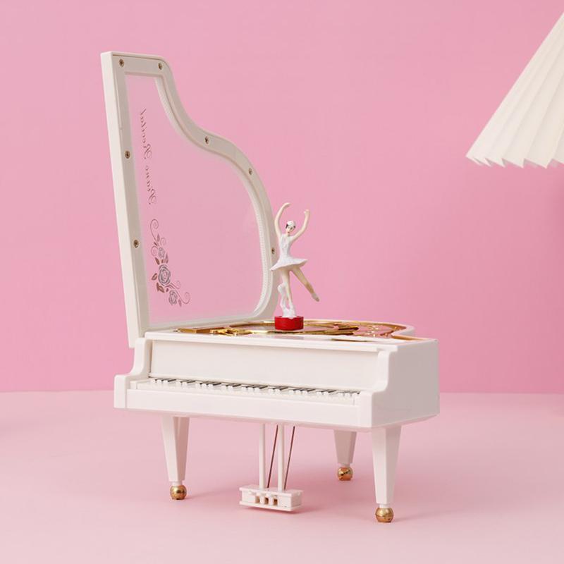Dancing Ballerina Elegant Music Box Romantic Classic Piano Musical Box Exquisite Creative Eco-Friendly For Birthday Wedding Gift