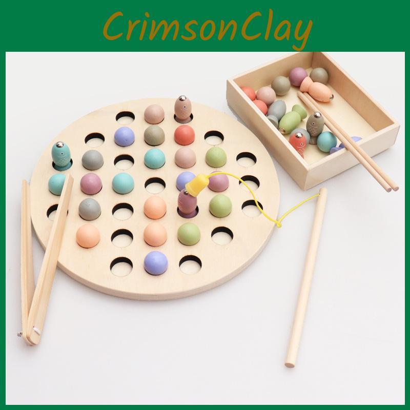 Wooden Fishing Magnetic Puzzle Game Kit Kids Learning And Toy Development