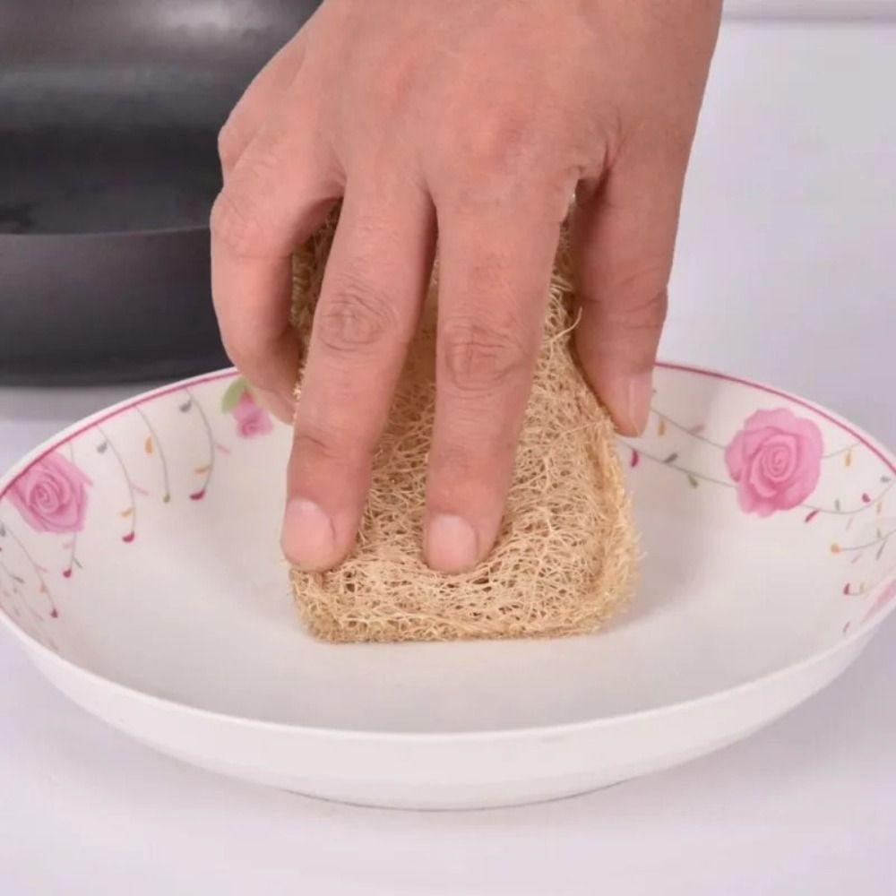 Double-sided Dishwashing Cloth Easy To Clean Loofah Cleaning Brush Loofah Dishwashing Brush
