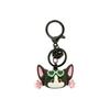 Jinnew Cartoon Fun Devon Rex Cat Sunglasses Keychain Collectible Gift For Cat Lovers And Friends